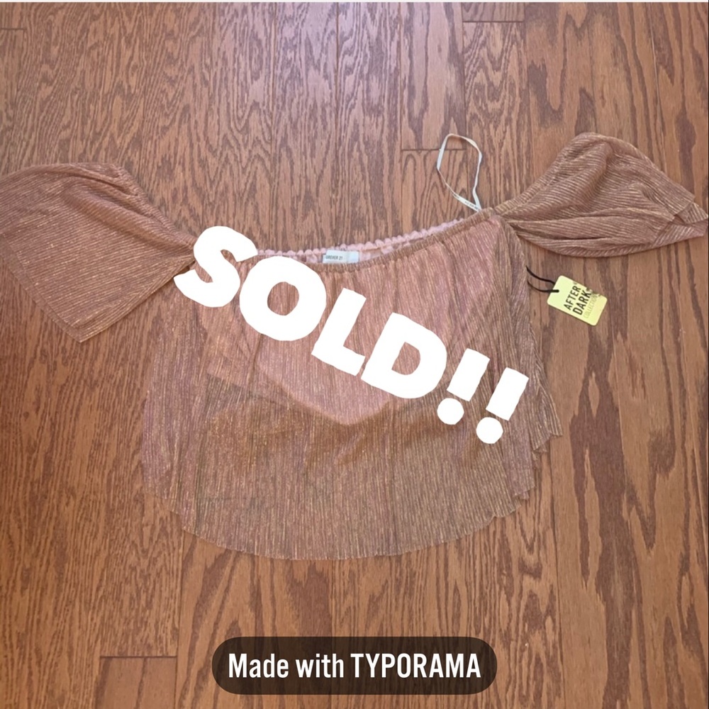 F21 Plus Sheer Matalic Crop BNWT Size || 0X